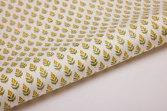 Block Printed Wrapping Paper - Buti Sunshine