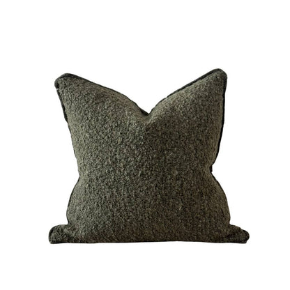 Sofia Olive Green Boucle Pillow