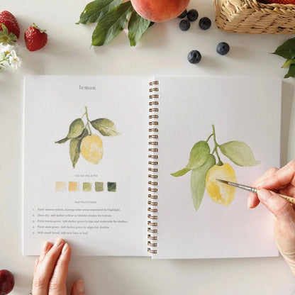 Fruit watercolour workbook