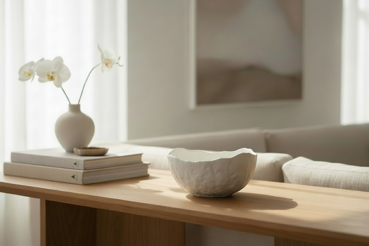 Hand-Poured Concrete Catchall Bowl