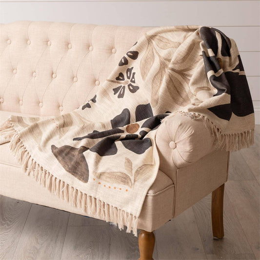 Modern Botanical Throw