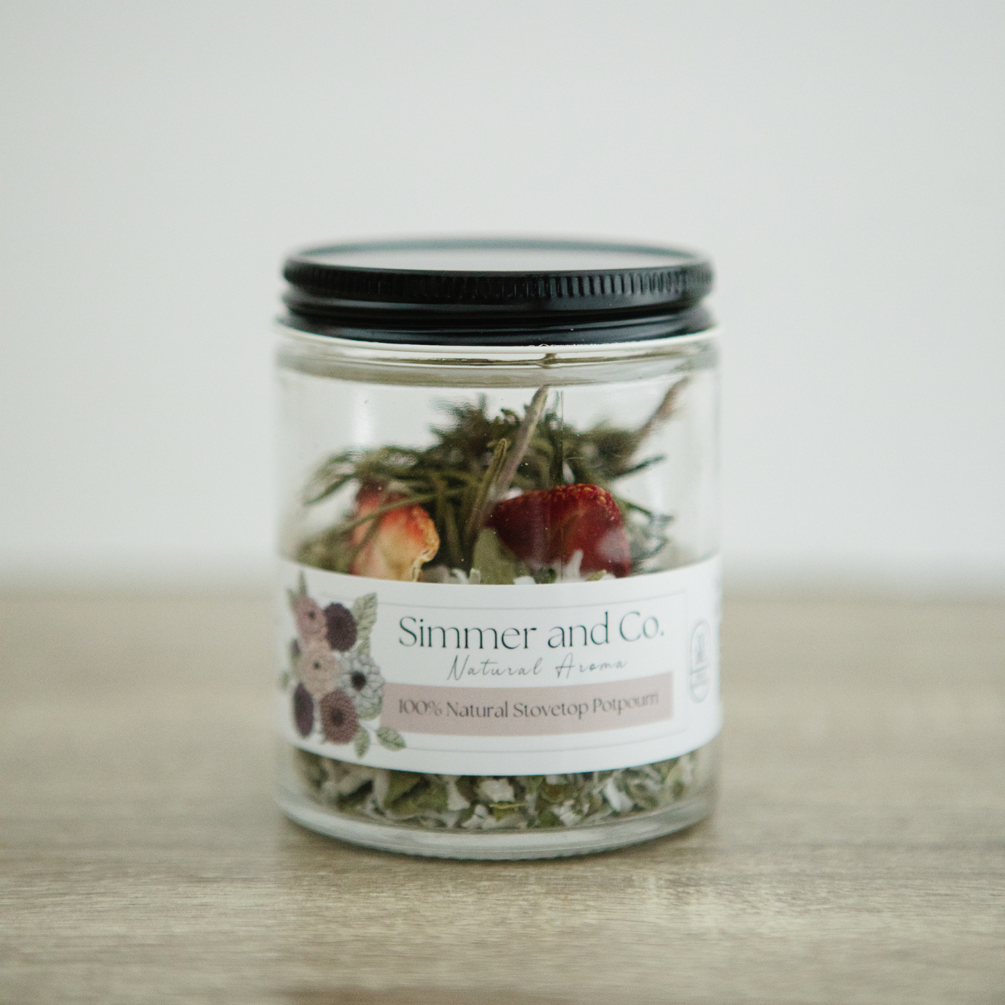 Be Poetic Simmer Pot Mix, Natural Strawberry Herb Aroma