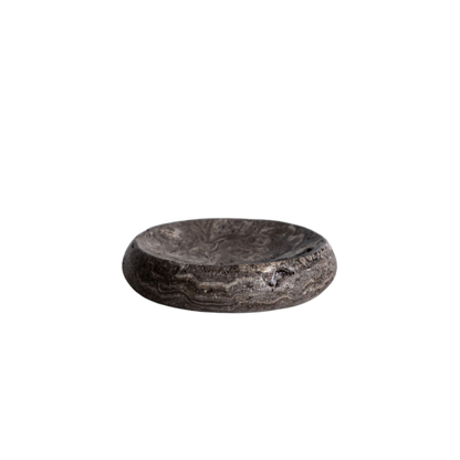 Grey Travertine Soap Dish