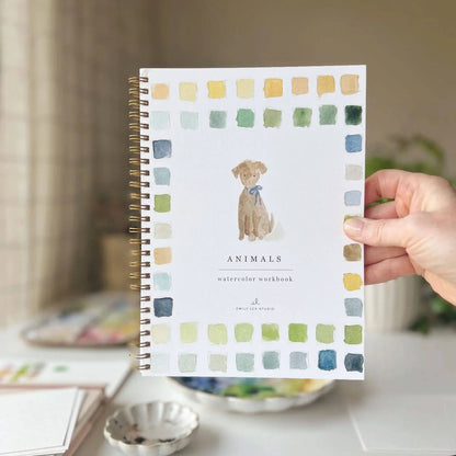 Animals watercolour workbook