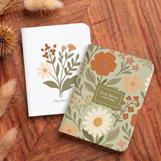 Green Wildflowers  | Pocket Notebook