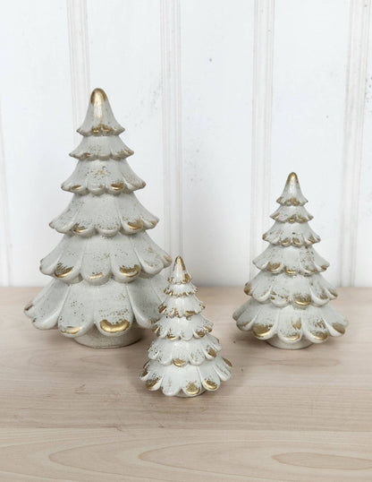 Scalloped Tree - White - Small