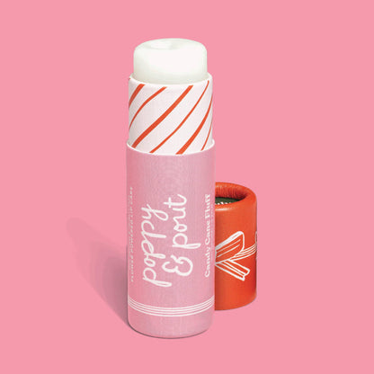 Poppy & Pout- Limited Edition  Lip Balm, Candy Cane Fluff