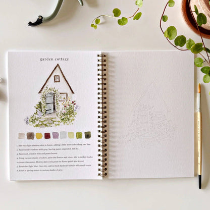Garden watercolour workbook