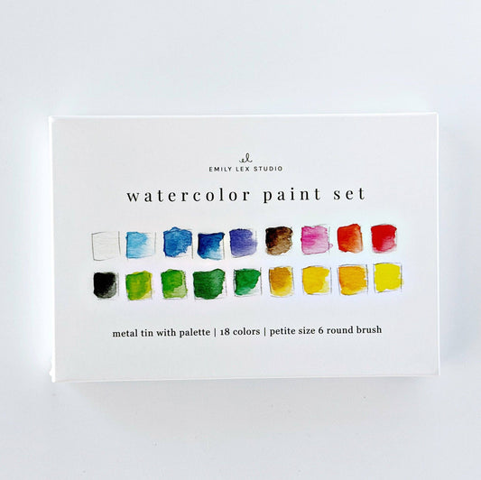 Watercolor Paint Set by Emily Lex Studio