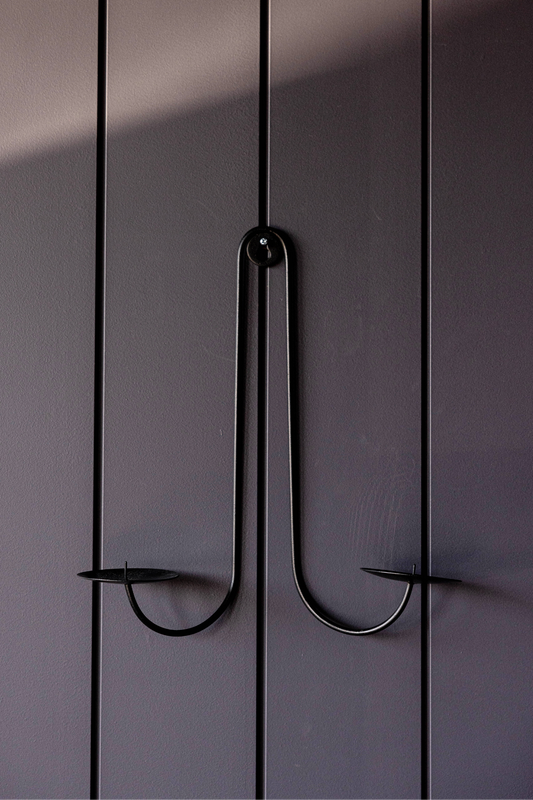 Black Iron Dual Wall Sconce