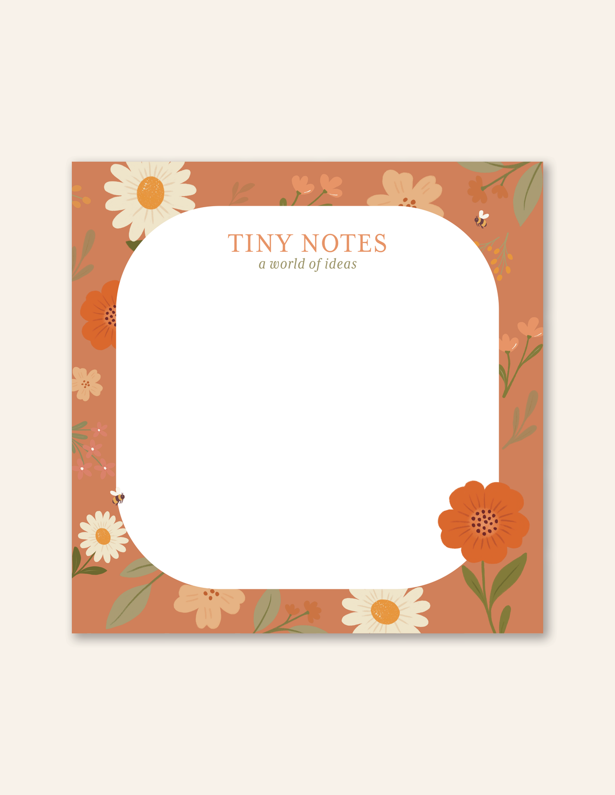 Notepad | Terracota Flower Mini Note