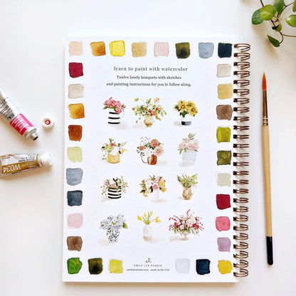 Bouquets watercolour workbook