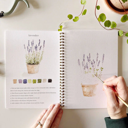 Garden watercolour workbook