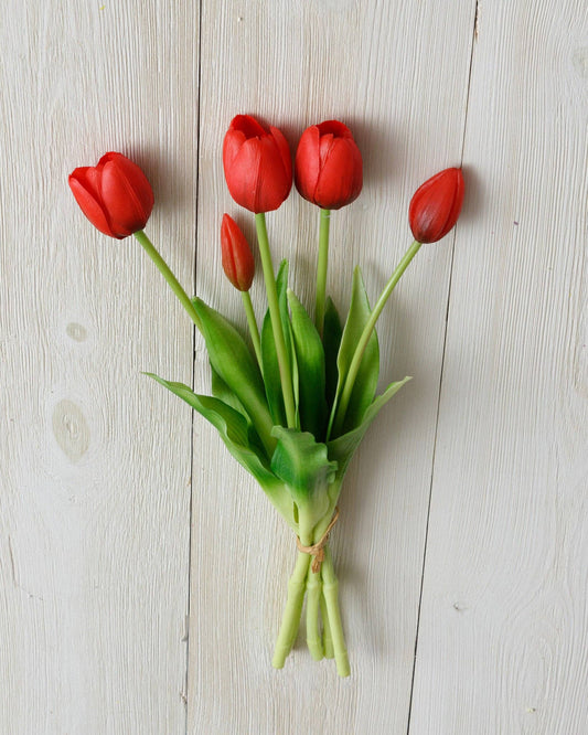 Real touch Red Tulips