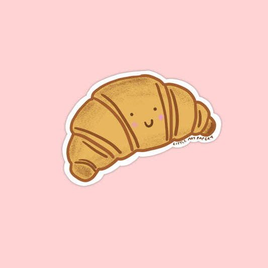 Croissant vinyl sticker