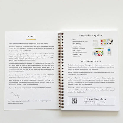 Fruit watercolour workbook