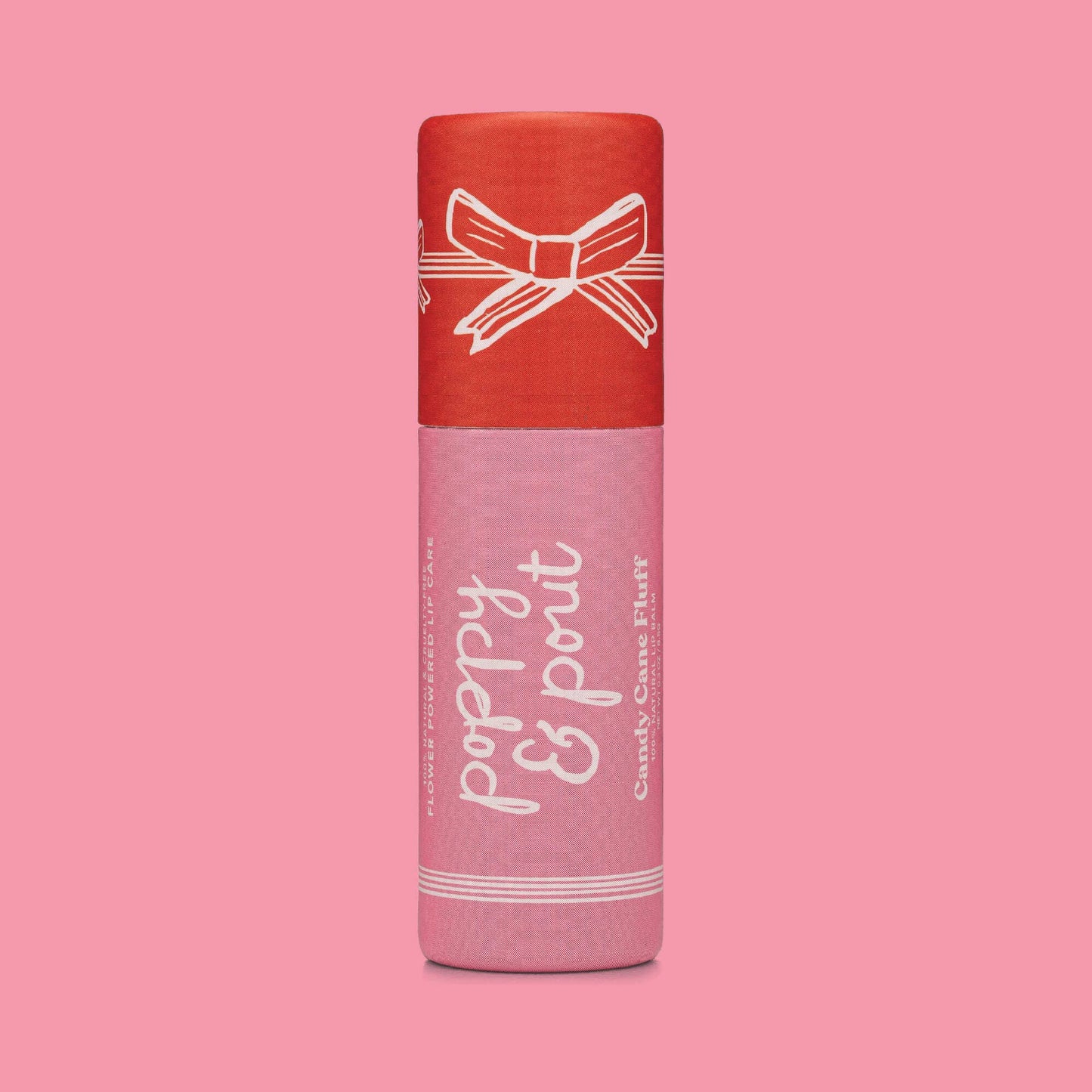 Poppy & Pout- Limited Edition  Lip Balm, Candy Cane Fluff