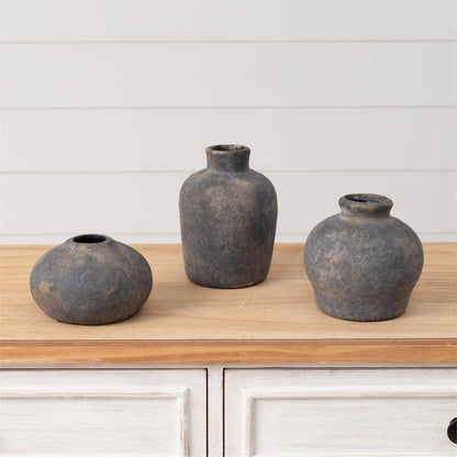 Black Distressed Vase