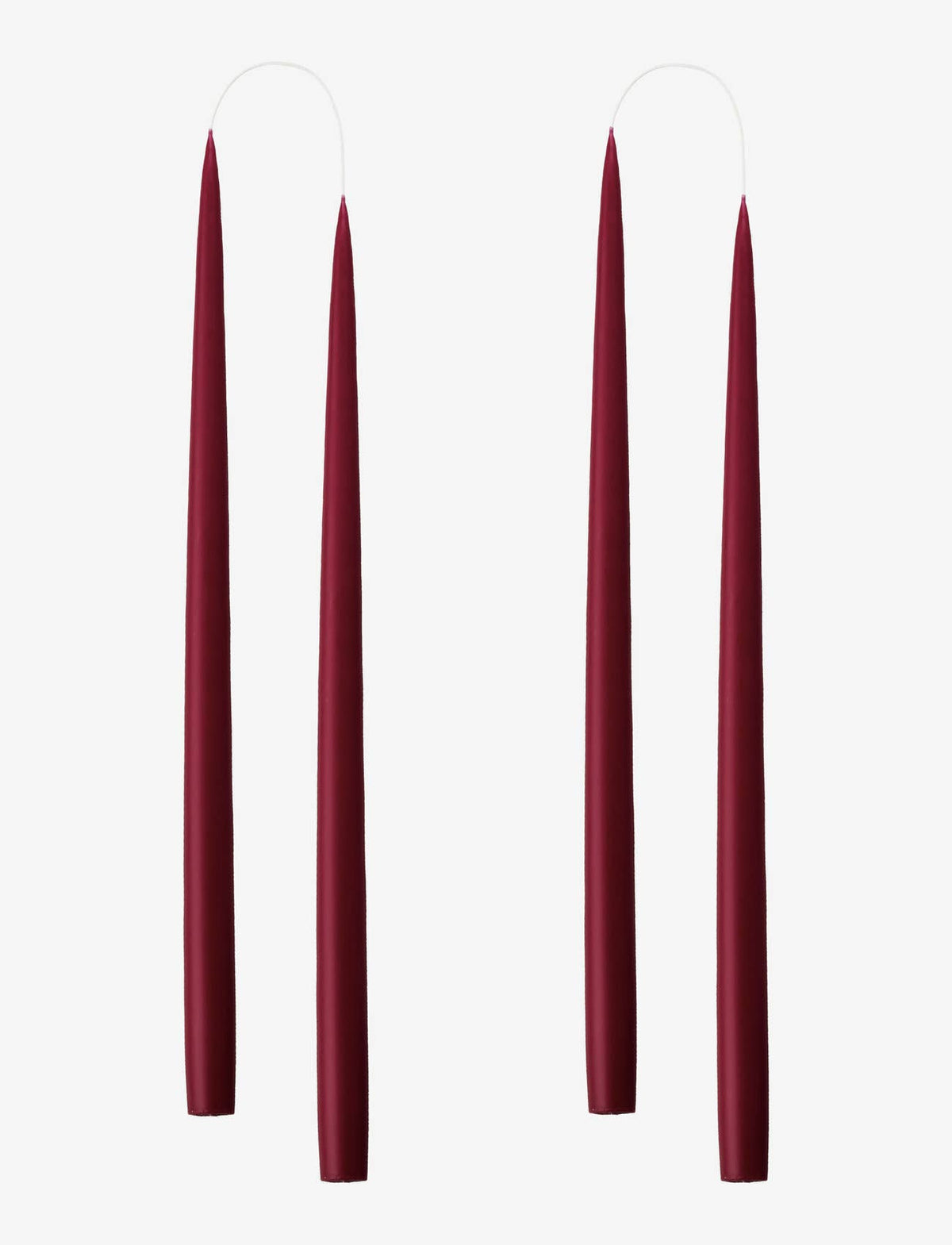 Danish Taper Candle | Burgundy