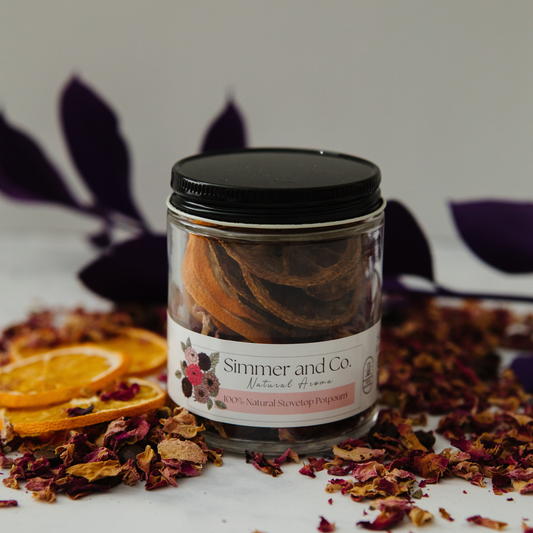 Be Chic Simmer Pot Mix, Natural Hazelnut Rose Aroma