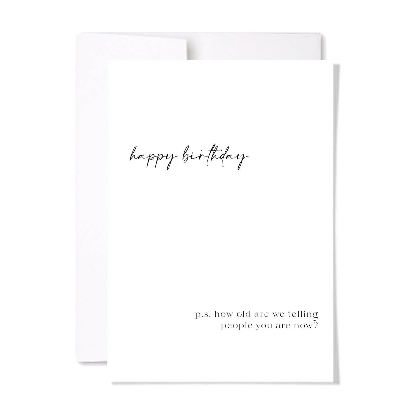 How Old Now Birthday Card