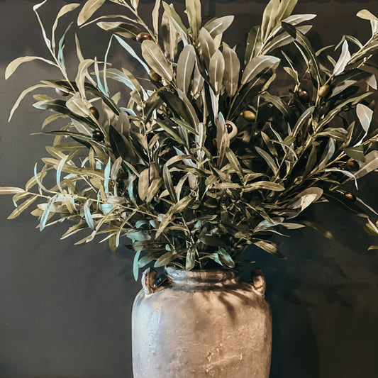 Olive Leaf with olives 50" Spray