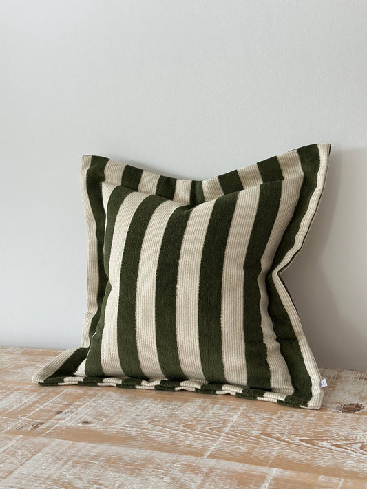 Orla Olive Green Stripe