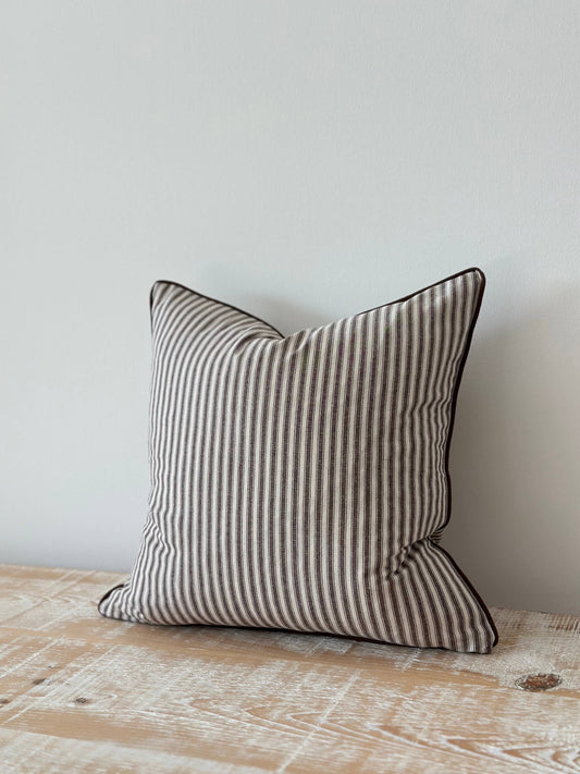 Florence Dark Brown Stripe