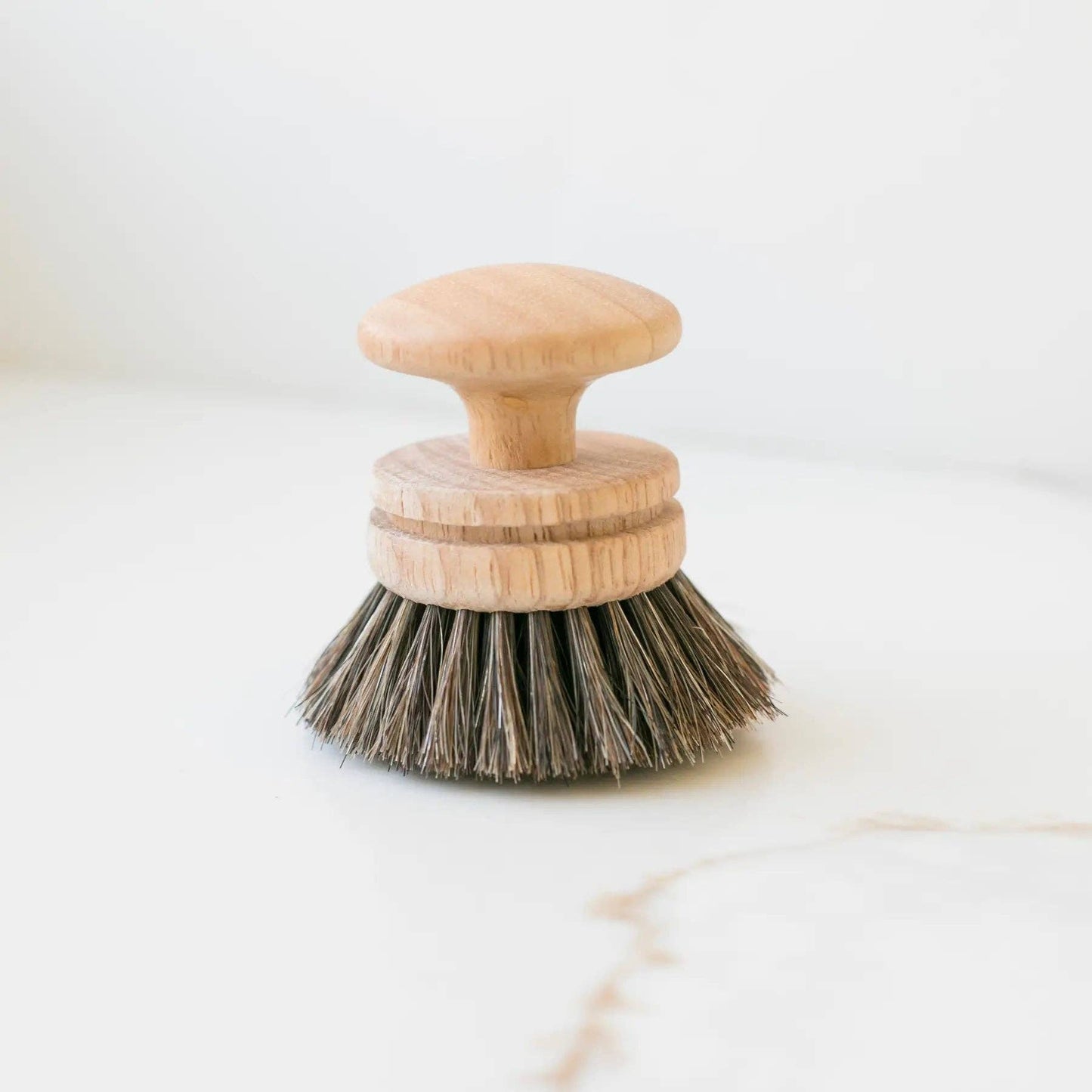 Vintage Wooden Dishwashing Brush: Horsehair