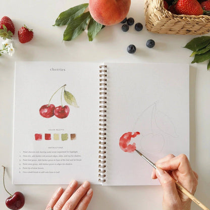 Fruit watercolour workbook