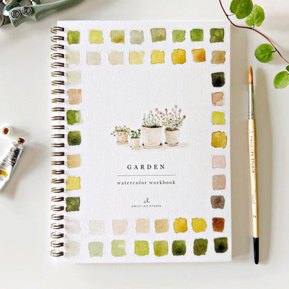 Garden watercolour workbook