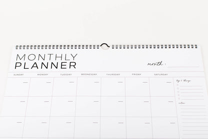 Monthly Calendar - Undated Calendar (Large + Wire)