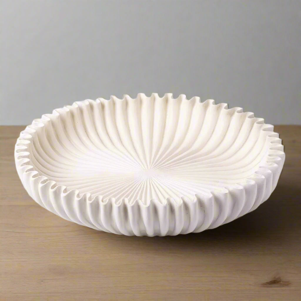 Scalloped Shallow Bowl