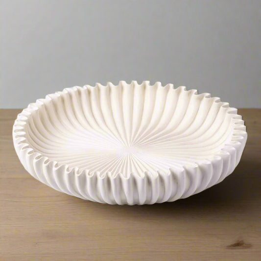 Scalloped Shallow Bowl