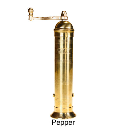 The Original 'Brass Mill' 9" Pepper Grinder