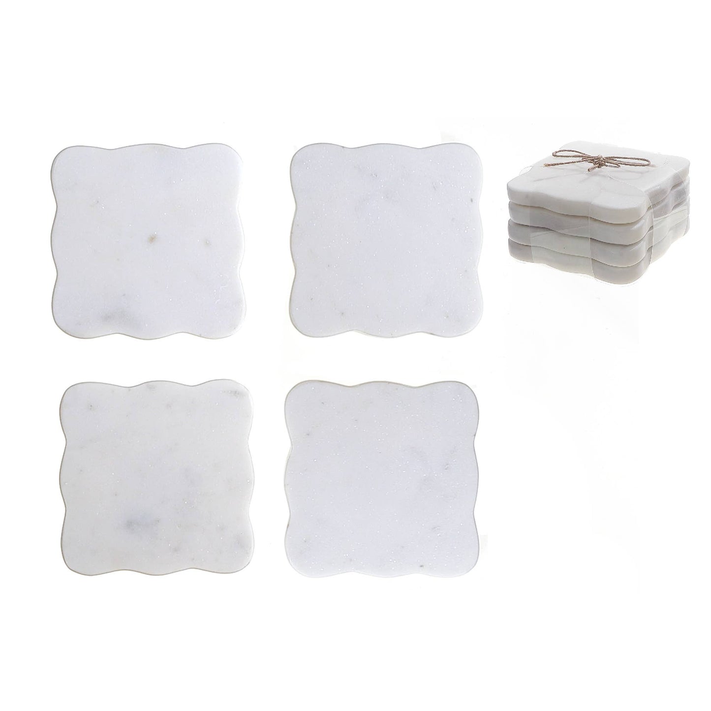 Marble Coasters set of 4