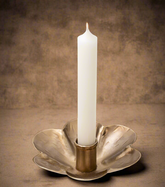 Forged Flower Candle Holder