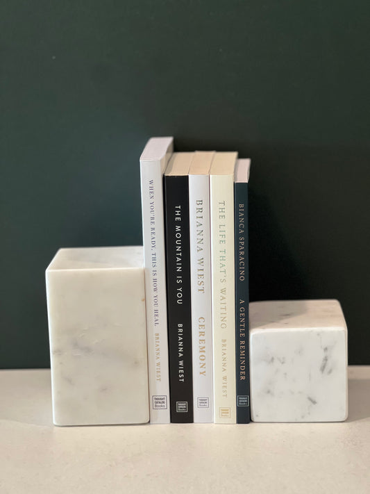 Arlo Marble Bookends-set of 2
