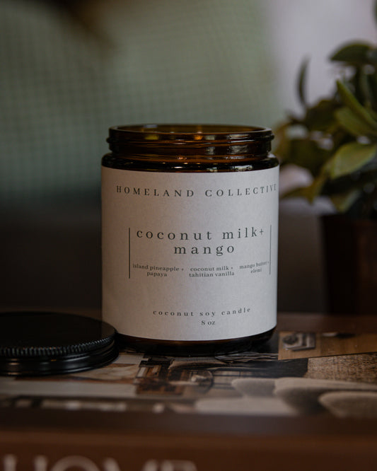 HC Coconut Milk + Mango Wood Wick Candle