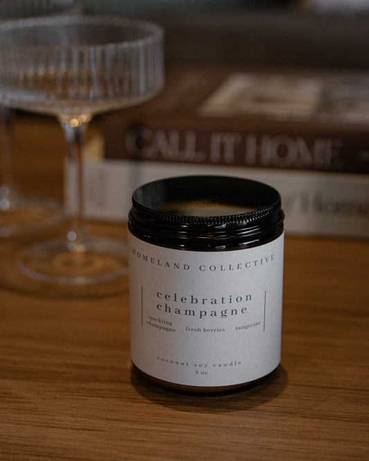 HC Celebration Champagne Wood Wick Candle