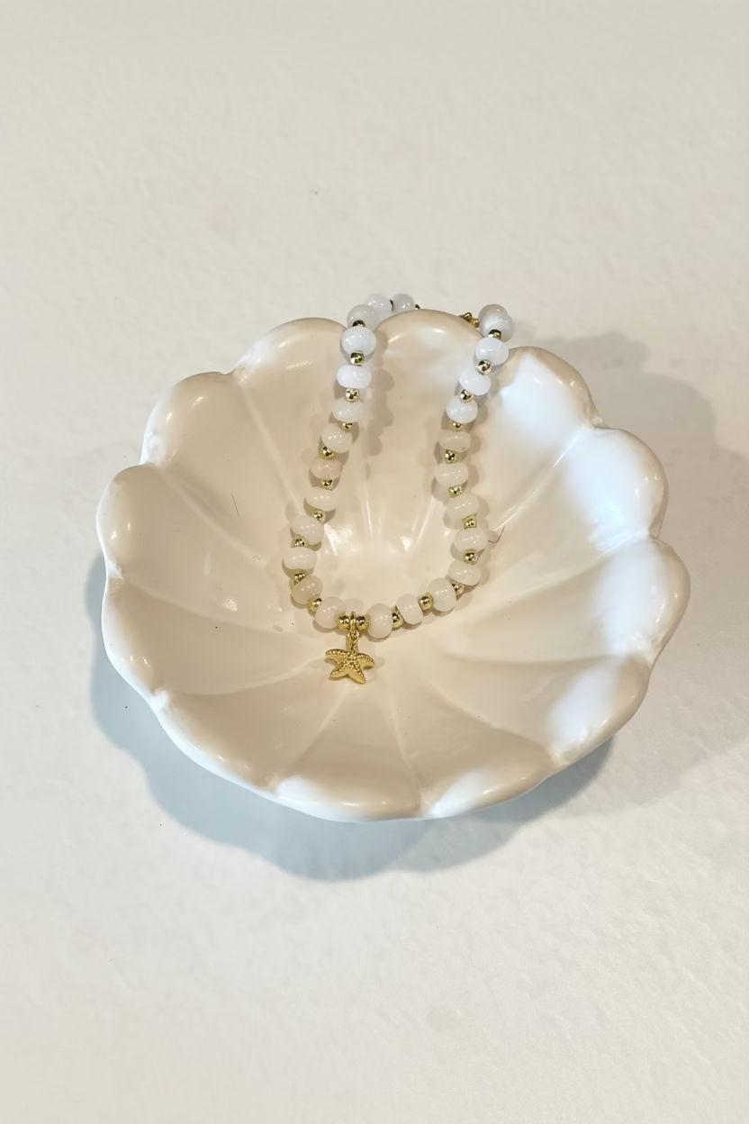Little Eloise Quartz with starfish charm Bracelet
