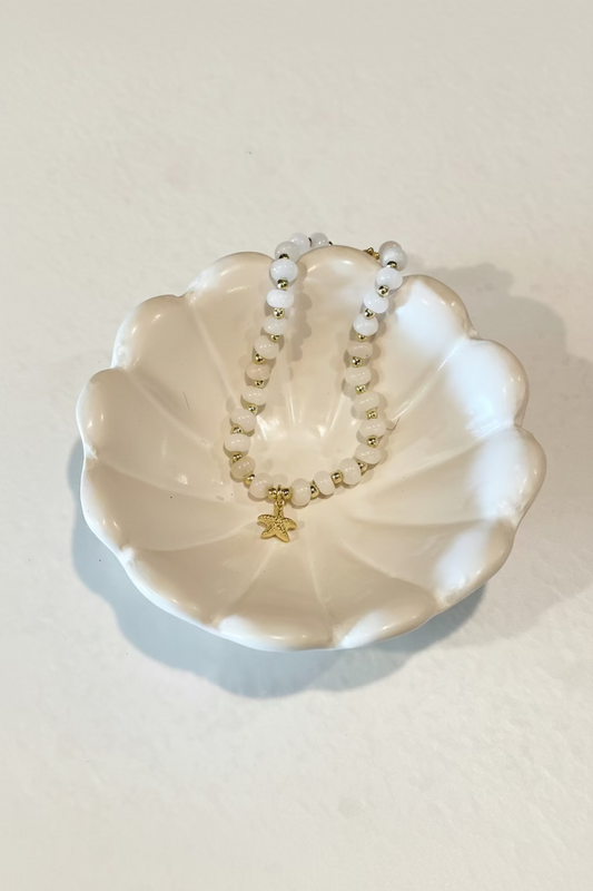 Little Eloise Quartz with starfish charm Bracelet