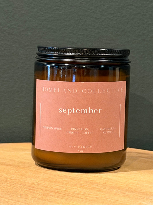 September Wood Wick Candle