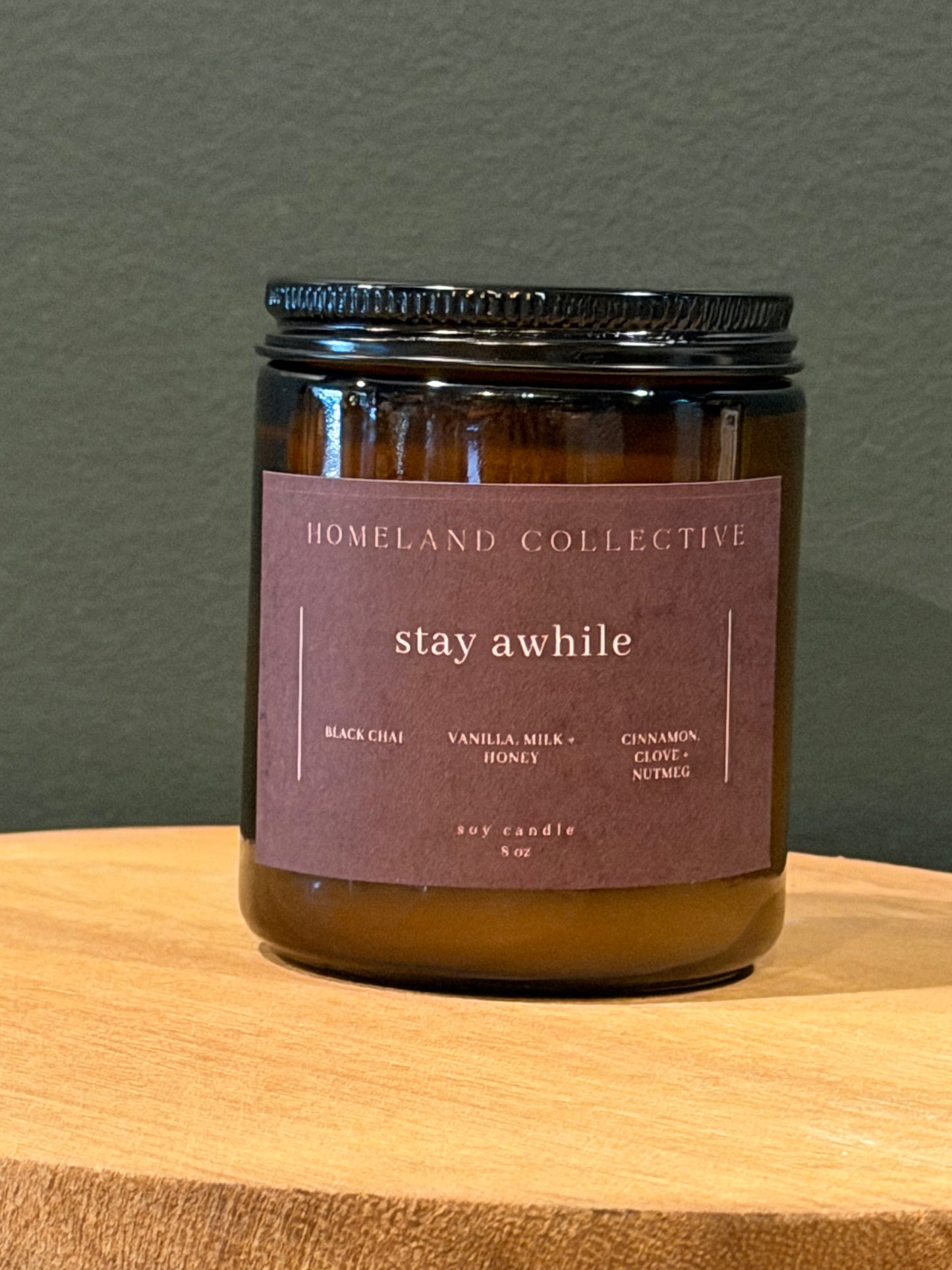 Stay Awhile Wood Wick Candle