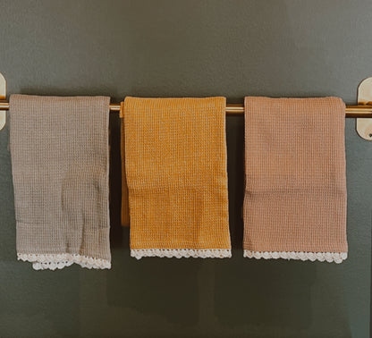 Waffle Crochet Tea Towel
