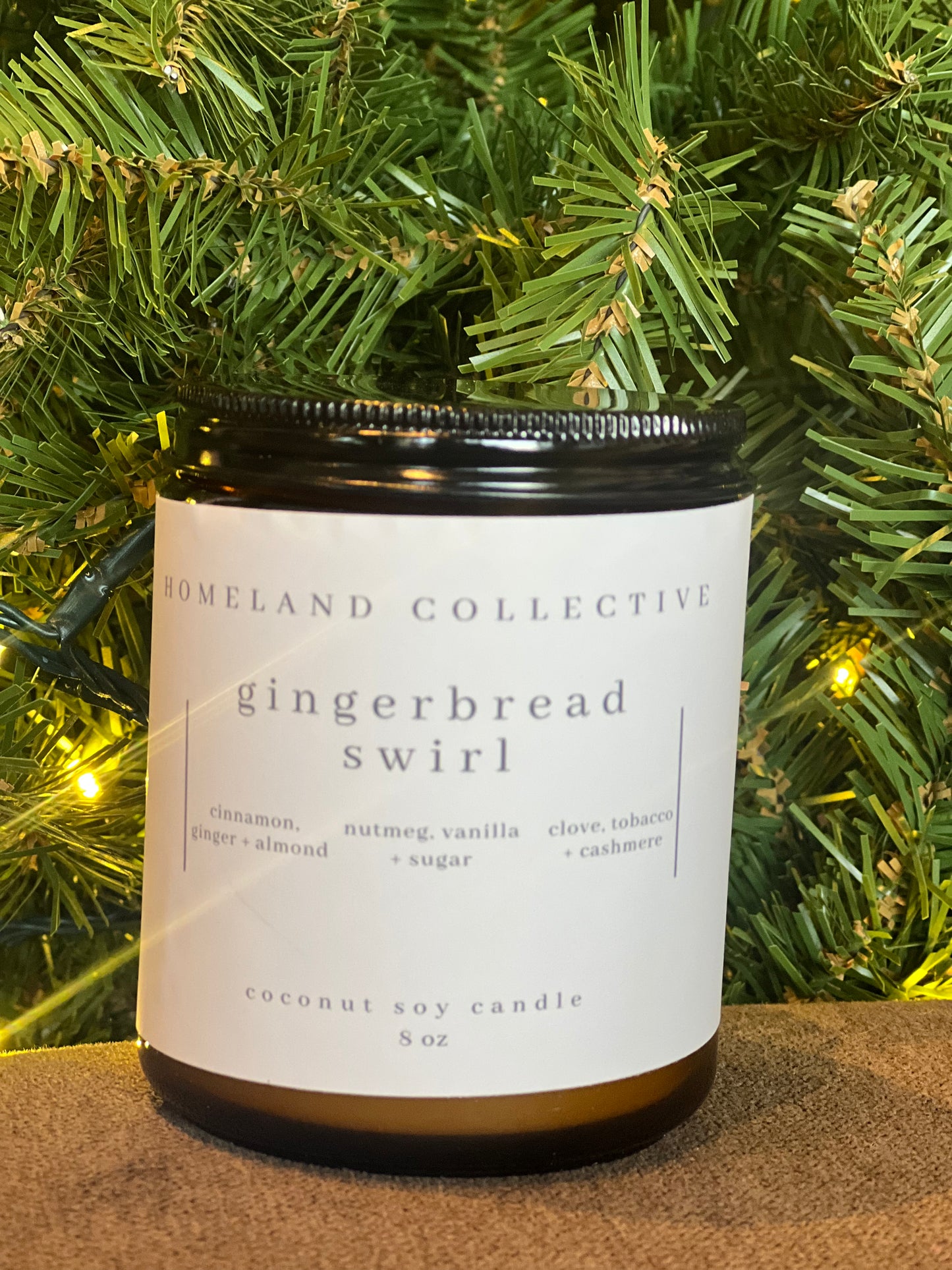HC Gingerbread Swirl 8oz Candle
