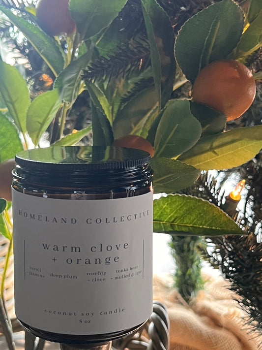 HC  Warm Clove + Orange 8oz Candle