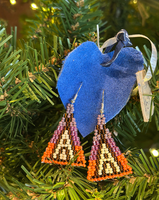Beaded Tipi Earrings by Jessie Muhlbach