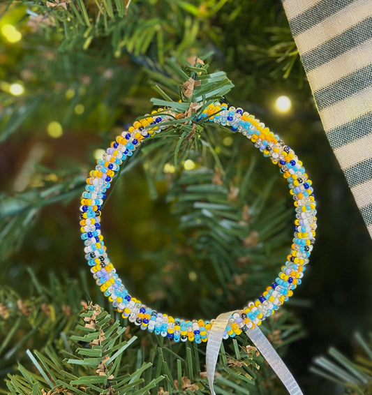 Beaded Bangle Bracelet by Jessie Muhlbach