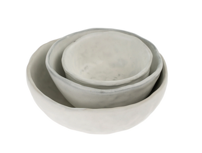 Pebble Stoneware Bowls - Set of 3